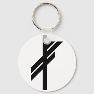 Porte-clés Viking Rune - Luck - black