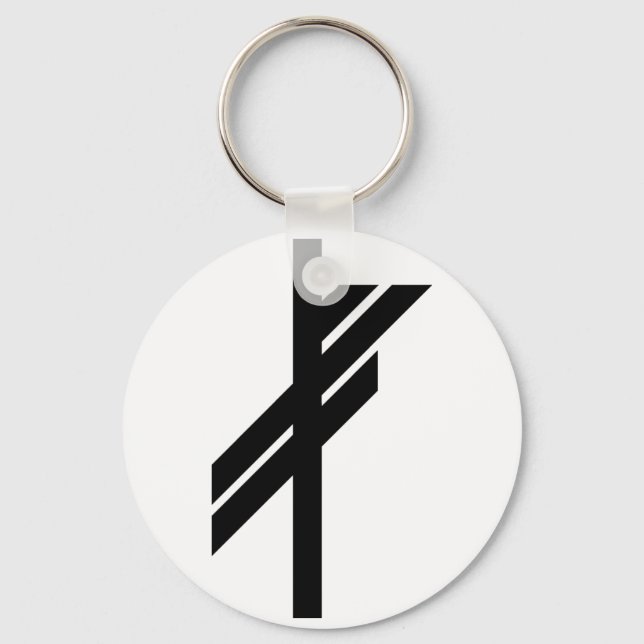 Porte-clés Viking Rune - Luck - black (Recto)