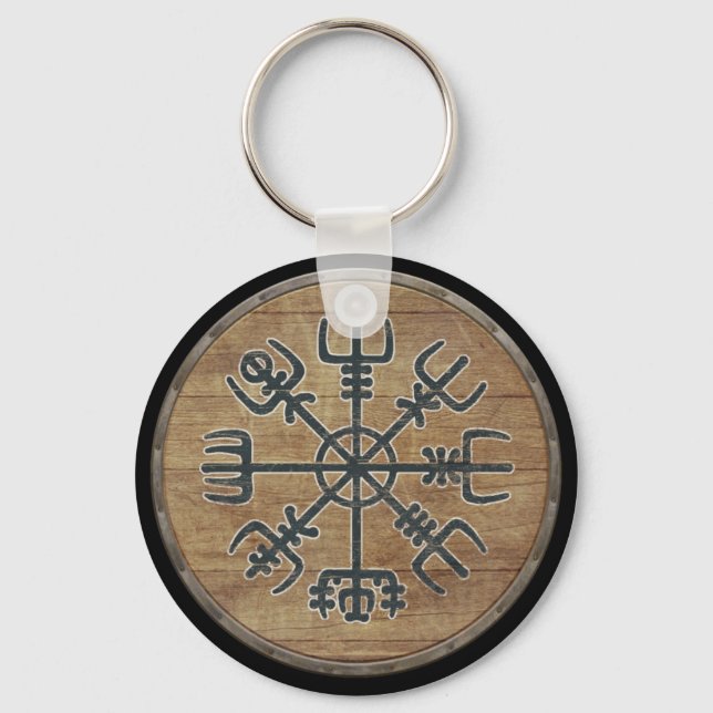 Porte-clés Viking Shield Porte - clé - Vegvisir (Recto)