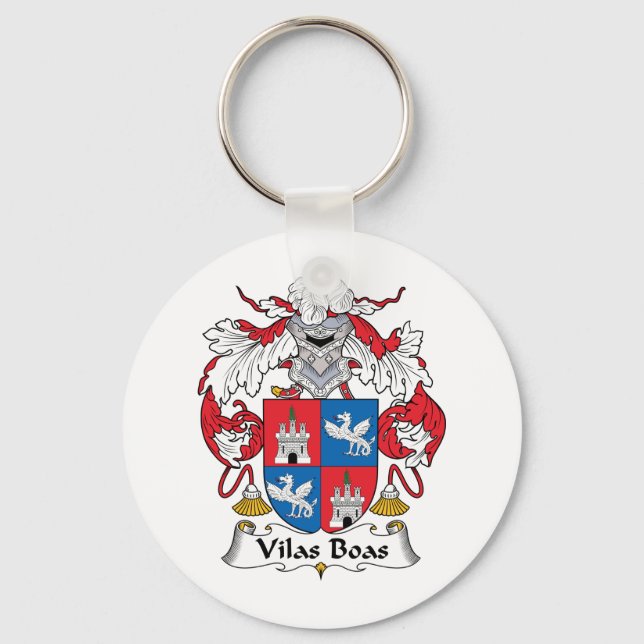 Porte-clés Vilas Boas Family Crest (Recto)