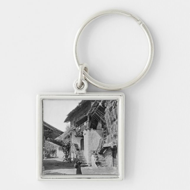 Porte-clés Village du Valais, début du 20ème siècle (Devant)