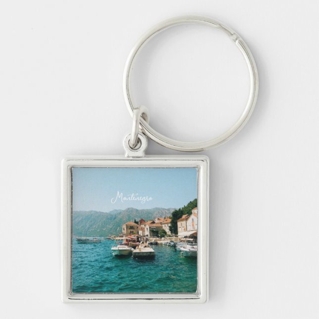 Porte-clés Ville côtière de Perast, Monténégro (Devant)