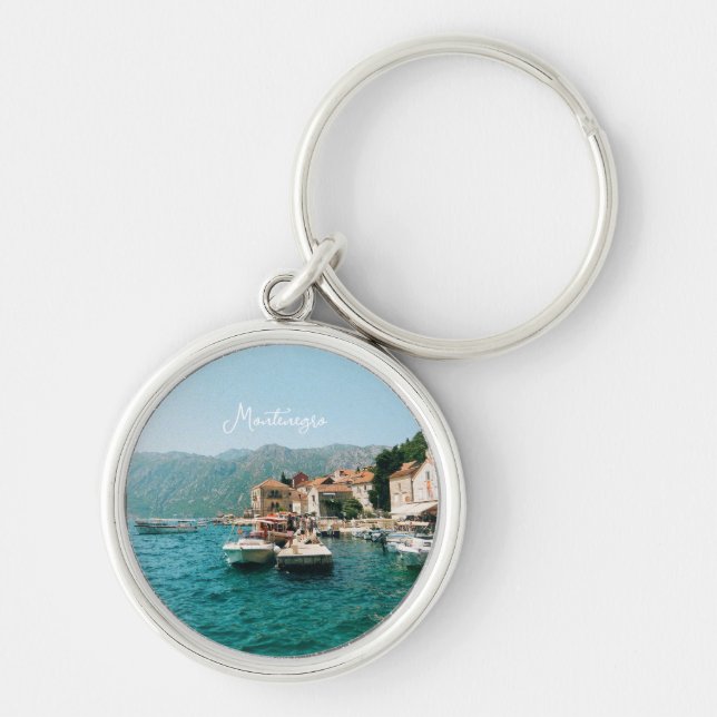 Porte-clés Ville côtière de Perast, Monténégro (Devant)