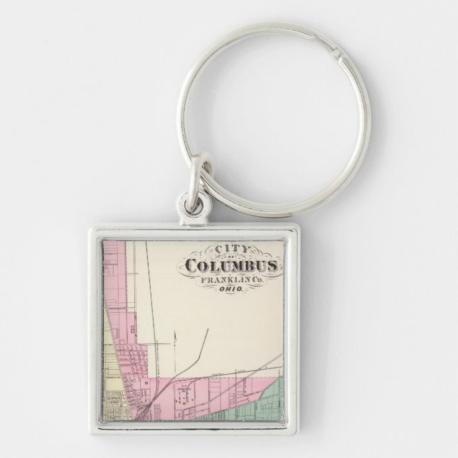 Porte-clés Ville de Columbus, comté de Franklin, Ohio (Devant)