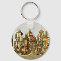 Ville de fantasy futuriste Art de la skyline de sc
