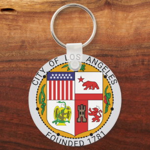 Porte-clés Ville de Los Angeles 1781, Herit de Californie Vin