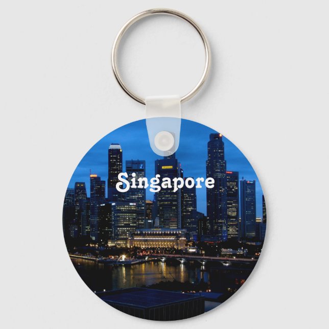 Porte-clés Ville de Singapour (Recto)