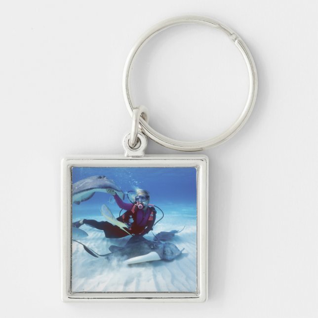 Porte-clés Ville de Stingray, Grand Cayman, îles Caïmans, (Devant)