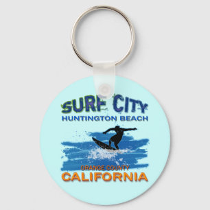 PORTE-CLÉS VILLE HUNTINGTON BEACH DE SURF