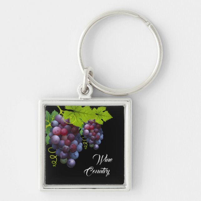 Porte-clés Vin Pays Raisins porte - clé (Devant)