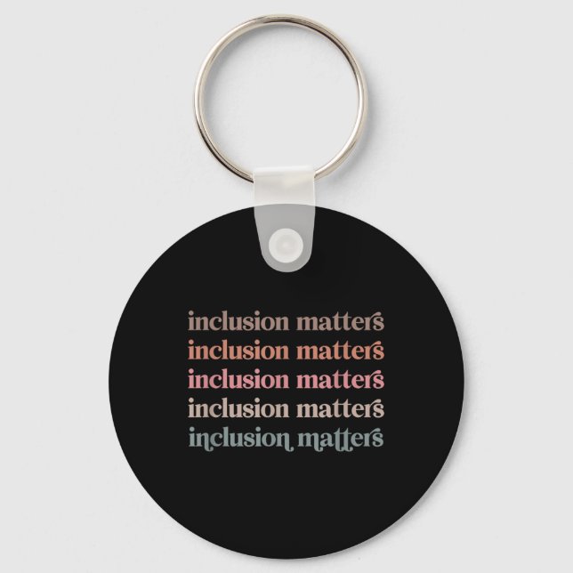 Porte-clés Vinatge Inclusion S Diversité Positive (Recto)