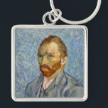 Porte-clés Vincent Van Gogh - Autoportrait<br><div class="desc">Autoportrait / Portrait de l'artiste / Portrait de l'artiste par Vincent Van Gogh en 1889</div>