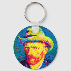 Porte-clés Vincent Van Gogh - Autoportrait Pop Art Avec Casqu