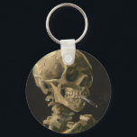 Porte-clés Vincent Van Gogh - Crâne avec cigarette brûlante<br><div class="desc">Vincent Van Gogh - Crâne avec cigarette brûlante</div>