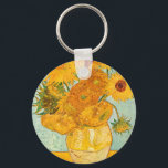 Porte-clés Vincent Van Gogh Douze tournesols dans un vase Art<br><div class="desc">Vincent Van Gogh Douze tournesols dans un vase Porte - clé d'art</div>