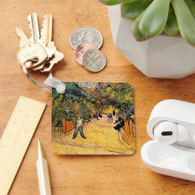 Porte-clés Vincent van Gogh - Entrée du parc public, Arles (Bureau)