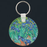 Porte-clés Vincent Van Gogh Irises Floral Vintage Fine Art<br><div class="desc">Vincent Van Gogh Irises Floral Vintage Art Porte - clé</div>