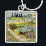 Porte-clés Vincent van Gogh - Jardin à Arles<br><div class="desc">Jardin d'Arles / Jardin fleuri avec sentier / Jardin d'Arles - Vincent van Gogh,  1888</div>