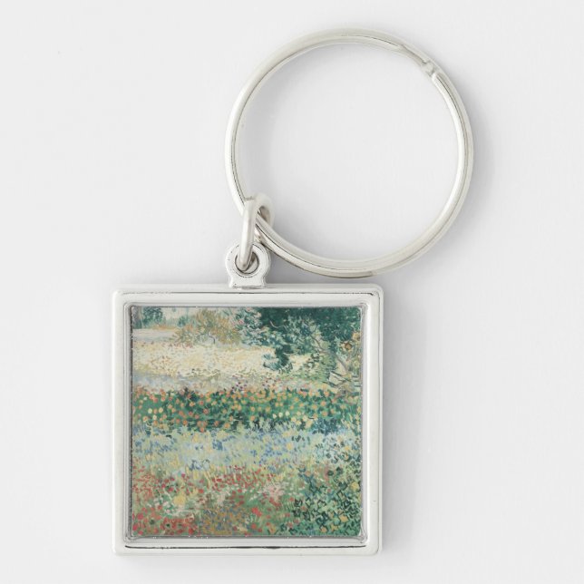 Porte-clés Vincent van Gogh | Jardin à Bloom, Arles, 1888 (Devant)