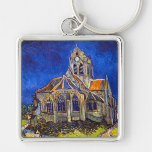 Porte-clés Vincent van Gogh - L'église d'Auvers-sur-Oise