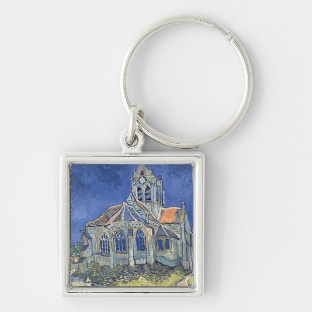 Porte-clés Vincent van Gogh | L'église d'Auvers-sur-Oise (Devant)