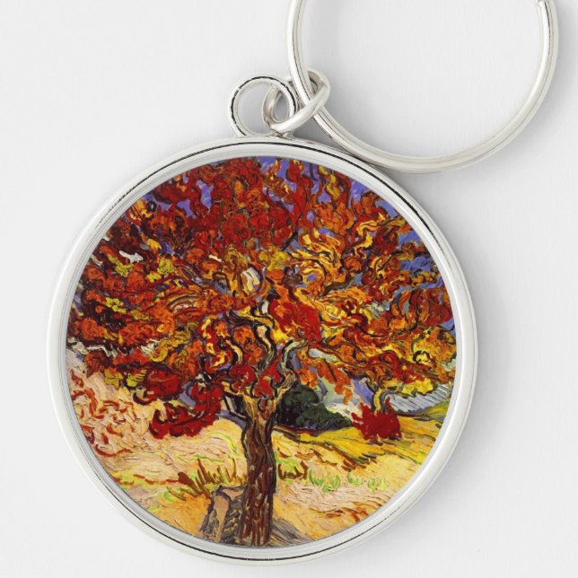 Porte-clés Vincent Van Gogh Mulberry Tree Fine Art Painting (Devant)
