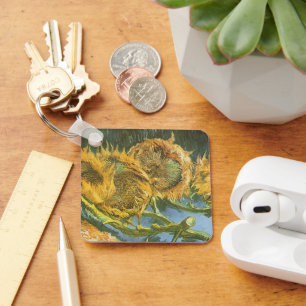 Porte-clés Vincent van Gogh - Nature morte : Quatre tournesol