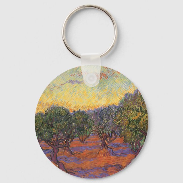 Porte-clés Vincent van Gogh - Olive Grove, Orange Sky (Recto)