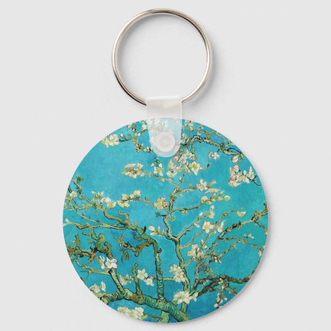 Porte-clés Vincent Van Gogh peignant les fleurs d'amandier (Verso)