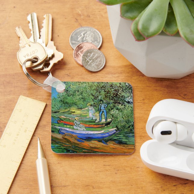 Porte-clés Vincent van Gogh - Rive de l'Oise à Auvers (Bureau)