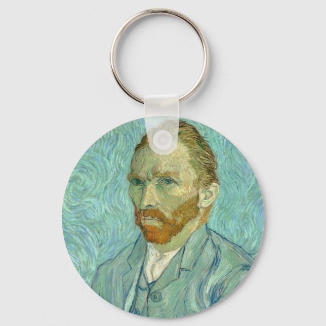 Porte-clés Vincent Van Gogh Self Portrait Blue Background (Recto)