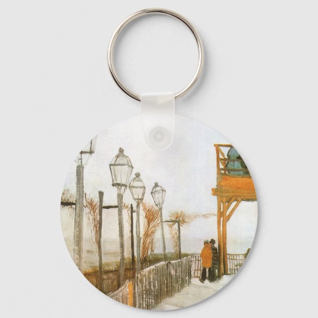 Porte-clés Vincent van Gogh - Terrasse et belvédère (Recto)