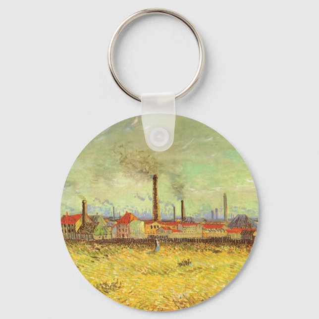 Porte-clés Vincent van Gogh - Usines à Asnières (Recto)