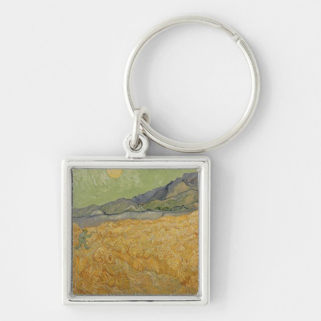 Porte-clés Vincent van Gogh| Wheatfield with Reaper, 1889 (Devant)