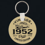Porte-clés Vintage 1952 Classic 70 Years Old 70th Fathers day<br><div class="desc">Parfaite Idéa for Women and Men - Vintage 1952 Birthday Costume. Greatest Holliday Present for Parents Turning 70 Mother, maman, oncle, grandmother, Best Friend, Father, Grandfather, Aunt, Husband, Papa On 70 Yr Old Birthday Celebrate Your Husband, Wife, Maman, papa 70th Birthday Party with This Funny 70 Yr Old Gift, Complete...</div>
