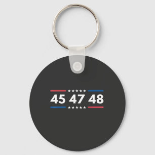 Porte-clés Vintage 45 47 48 Trump 2024 États-Unis Président d