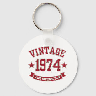 Porte-clés Vintage âge à la perfection 1974