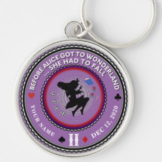 Porte-clés Vintage Alice au pays des merveilles Médaille de l