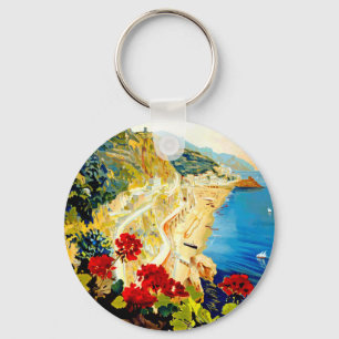 Porte-clés Vintage Amalfi Italie Europe Travel