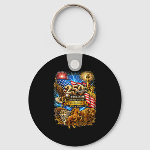 Porte-clés Vintage américain 250e anniversaire 1776-2026