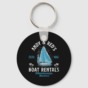 Porte-clés Vintage Andy et Red's Boat Repair Charte de pêche