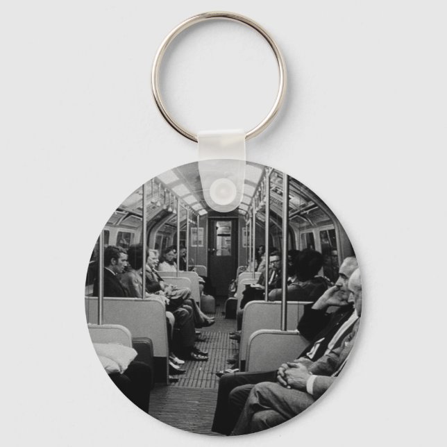 Porte-clés Vintage Angleterre Londres train intérieur (Recto)