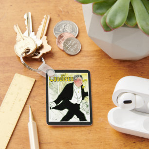 Porte-clés Vintage Art Nouveau, Caudieux par Toulouse Lautrec