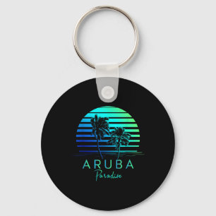 Porte-clés Vintage Aruba Beach Vibes Vacances Souvenir