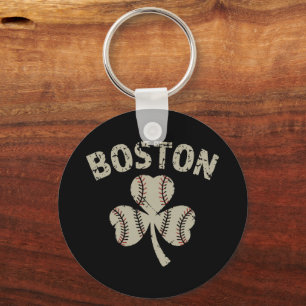 Porte-clés Vintage Boston St Patrick's Day Shamrock irlandais