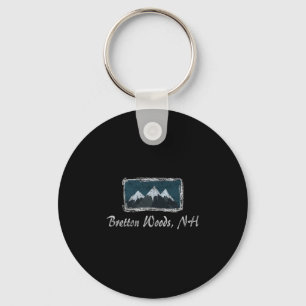 Porte-clés Vintage Bretton Woods New Hampshire Ski d'hiver