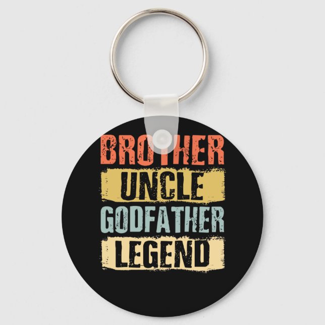 Porte-clés Vintage Brother Uncle Godfather Legend (Recto)