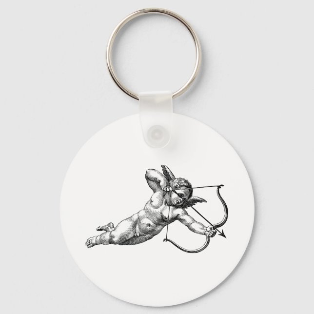 Porte-clés Vintage Cherub Cupid Love (Recto)