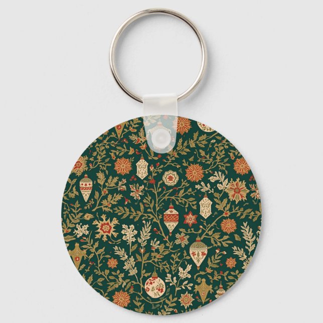 Porte-clés Vintage Christmas Pattern - Keychain (Recto)