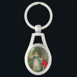 Porte-clés Vintage Classic Painting of Romantic Couple<br><div class="desc">Beau et romantique sont les mots qui viennent à l'esprit quand vous regardez ce tableau classique d'un gentleman embrassant la main d'une bonne femme. Cette belle scène se traduit parfaitement à la fois par la mode et les décors maison. Le cadeau parfait pour tout romantique de votre vie.</div>